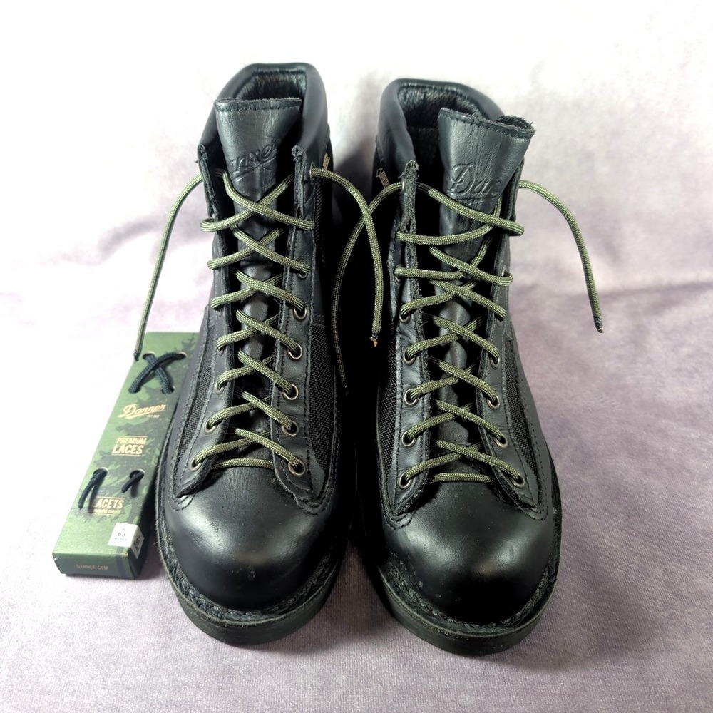 Danner Patrol 6" Mens Boots Sz 8 Black Leather Gore-Tex 25200 LaceUp Uniform Law